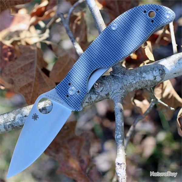 Couteau Spyderco Polestar Lame Acier CTS BD1 Manche G-10 SC220GPGY