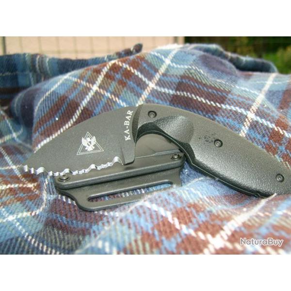 Couteau Ka-Bar TDI Law Enforcement Knife Acier AUS-8 Serrated Manche Zytel Made In USA KA1481