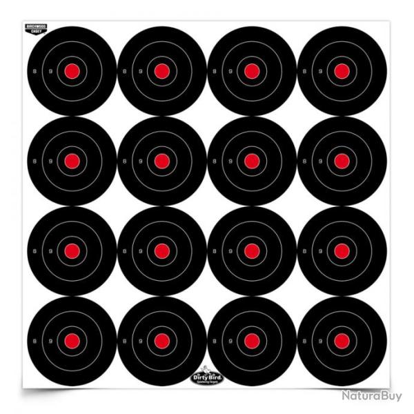Lot de 172 cibles 3'' ractives Dirty Bird