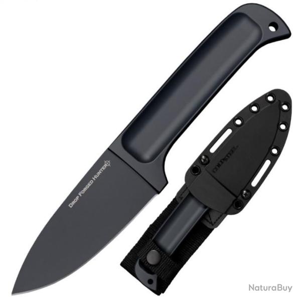 Couteau Cold Steel Drop Forged Hunter Lame Acier 52100 Manche Acier Etui Secure-Ex CS36MG