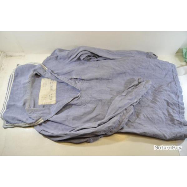 Veste de travail col marin marine natoinale 1962, Arm�e Fran�aise. France