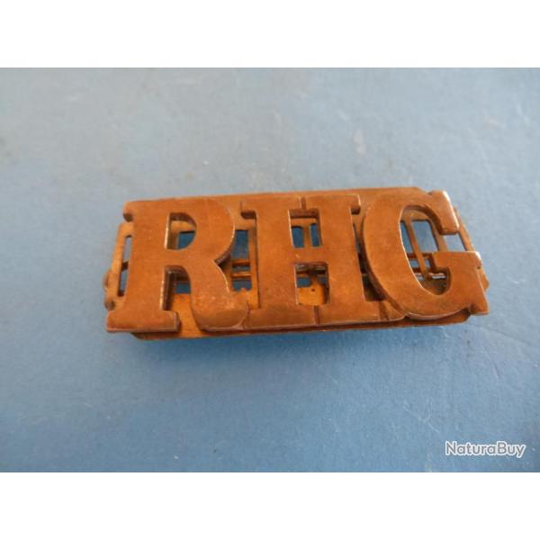 + INSIGNE 41 TITTLES  .ROYAL HORSE GUARD . 50 mm x 22 mm