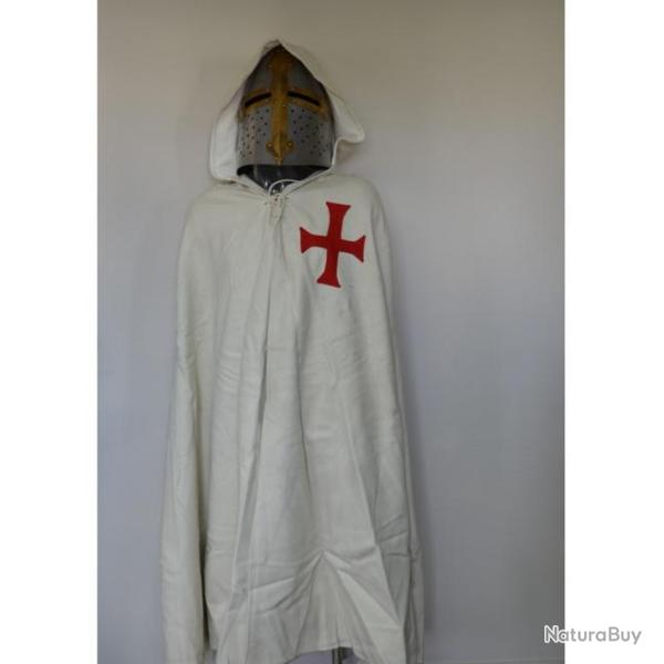 Cape de templier avec croix pour mettre avec armure pour offrir