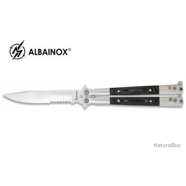 Couteau PAPILLON mikarta noir