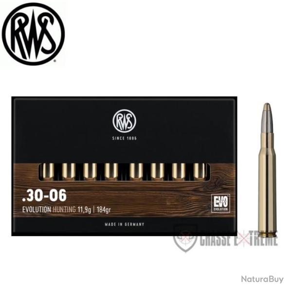 20 Munitions RWS Cal 30-06 Sprg 184gr EVO