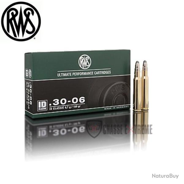 20 Munitions RWS Cal 30-06 Sprg 150Gr ID Classic