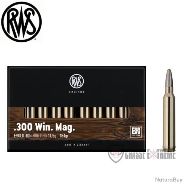 20 Munitions RWS Cal 300 Win Mag 184Gr EVO