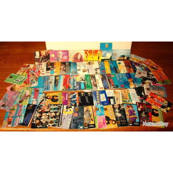 TRES BEAU LOT DE 86 CARTES DE TELEPHONE POUR UNE COLLECTION DIVERSES ET VARIEES
