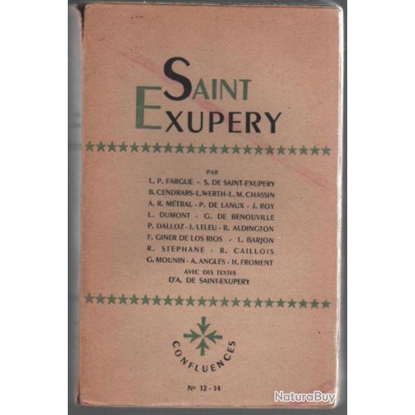 saint exup�ry collection confluences , aviation , a�ropostale collectif d'auteurs