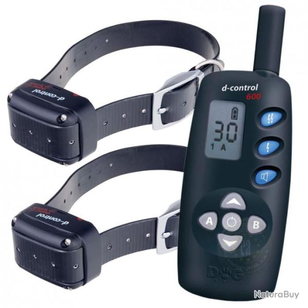Colliers de dressage Dogtrace pour deux chiens d-control 602+ 