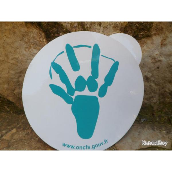 Superbe Autocollant ONCFS (office national de la chasse et de faune sauvage ) ref 01