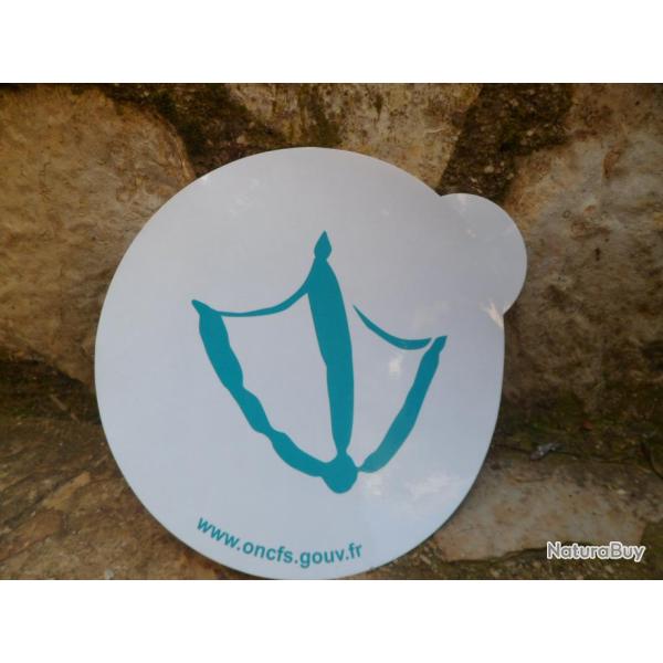 Superbe Autocollant ONCFS (office national de la chasse et de faune sauvage ) ref 02