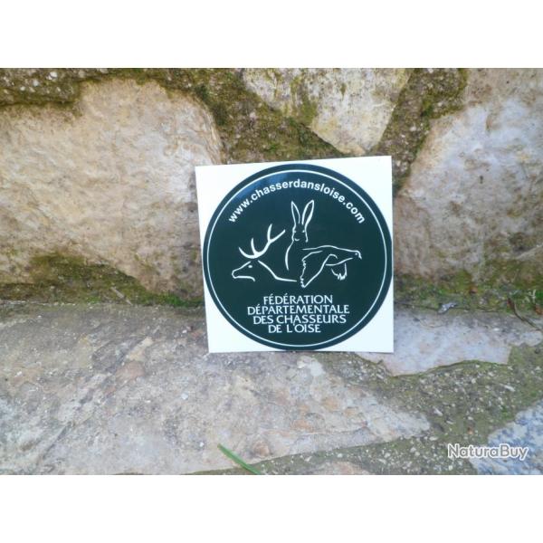 Superbe Autocollant Fdration dpartementale des chasseurs de l'Oise