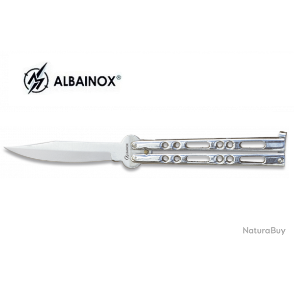 Couteau papillon Chrom� de 10 cm