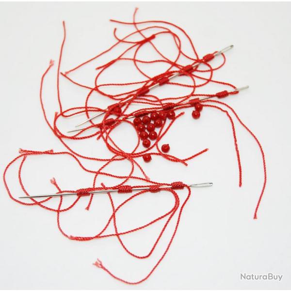 NOEUD ARRETOIR + PERLE PAR 15 PICES