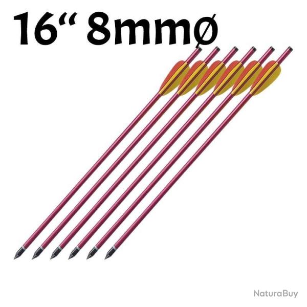 Pack de 6 Fl�ches de 16 pouces (40.6cm) diam�tre 8mm
