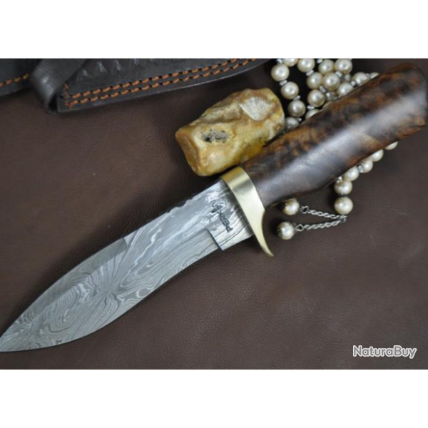 COUTEAU DE CHASSE DAMAS BOWIE CUSTOM (4)