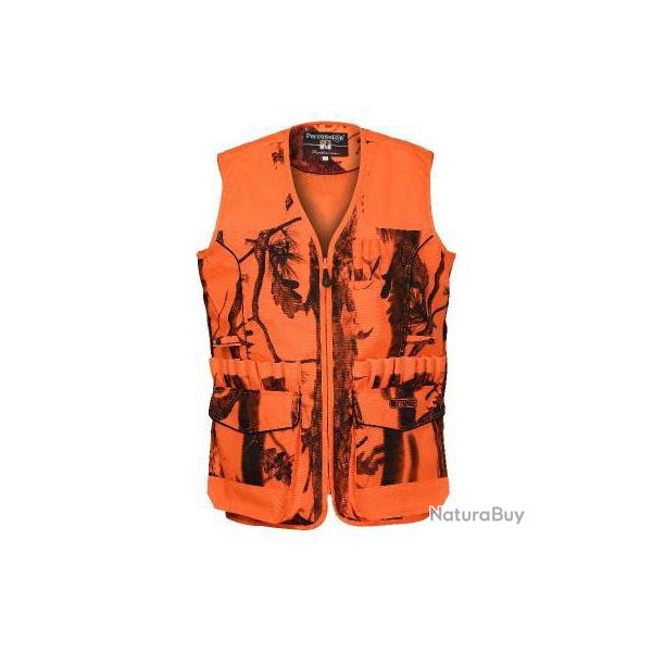 GILET DE CHASSE PERCUSSION STRONGER GHOSTCAMO BLAZE ET BLACK TAILLE 3XL