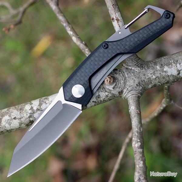 Couteau Kershaw Reverb Lame Acier 8Cr13MoV Manche G10/Fibre Carbone KS1220