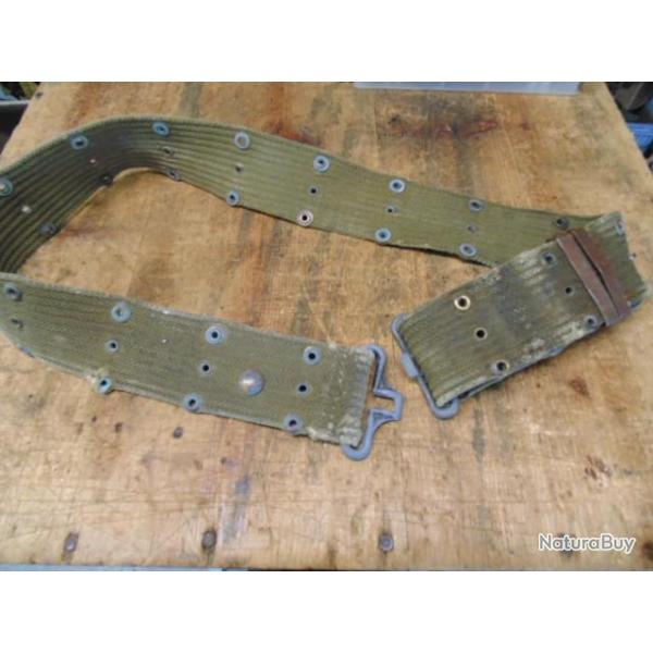 US army GI ww2 ceinturon oeillet 36 d'origine seconde guerre parachutiste d�barquement Ardennes