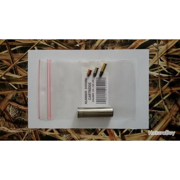 cartouche douille reductrice calibre 24/22lr en acier