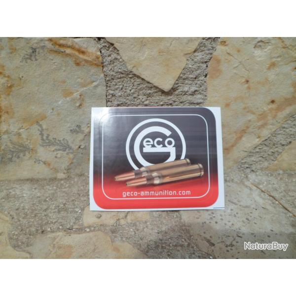 Superbe autocollant GECO cartouches  balle grande chasse