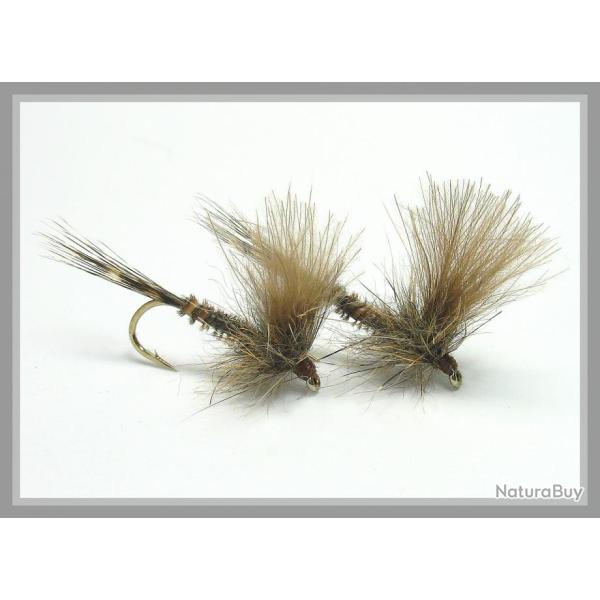 PECHE MOUCHE - 3 MARCH BROWN EMERGENTES H12