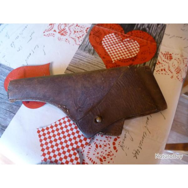 + ETUI MODELE 1909 REFAIT EN1917 POUR LES REVOLVERS S&W  ET COLT MODELE 1917CALIBRE 45 ACP