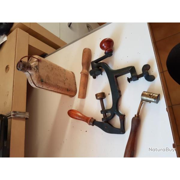 kit sertisseur plus bourroir dosette boite poudre  VIDE