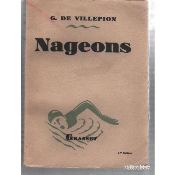 nageons de g.de villepion , trait de natation moderne