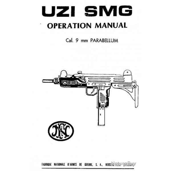 Uzi 9mm SMG FN HERSTAL manuel pdf