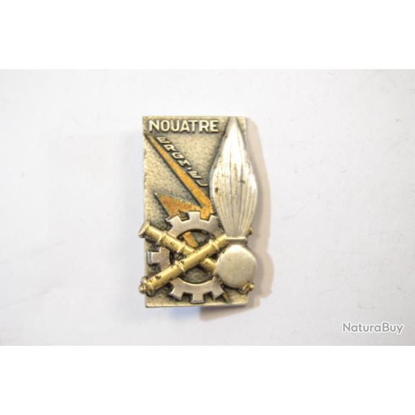 Insigne  Etablissement de Rserve Gnrale du Matriel, E.L. Nouatre Balme G3341. ERGM EL