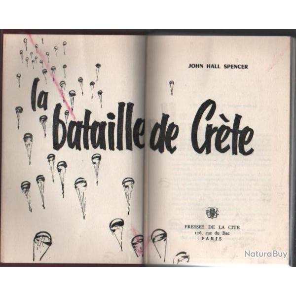 la bataille de cr�te de john hall spencer . fallschirmjager