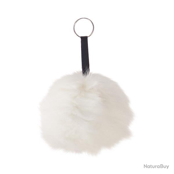 Porte-cl�s boule en Renard - Blanc
