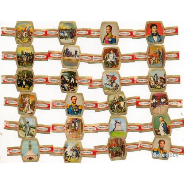 24 VINTAGE BAGUES DE CIGARE NAPOL�ON