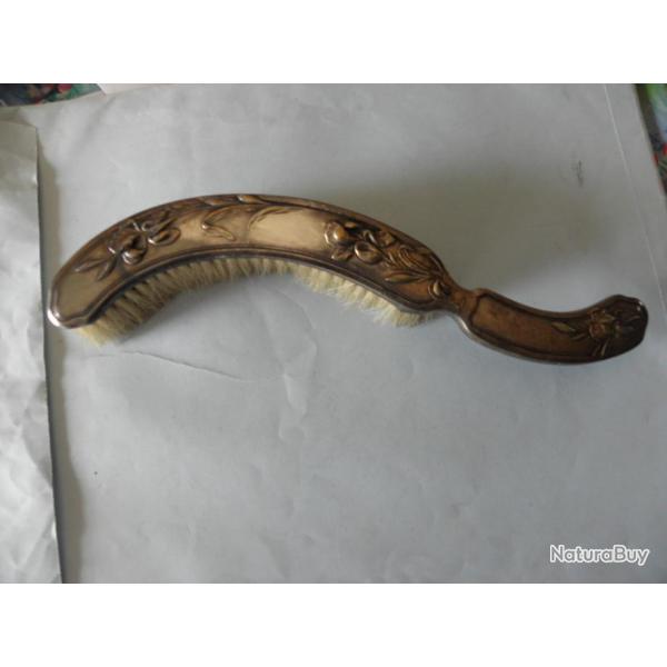 brosse ramasse miettes plaque argent art nouveau Besoin de nettoyage