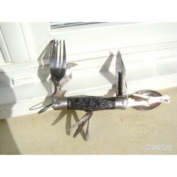 ancien couteau multis lames stainless steel  vers 1950 baqu�lite