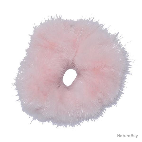 Bracelet - chouchou en Vison - Rose