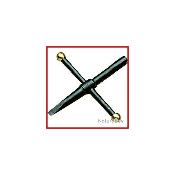 Cl� cruciforme 5 mm avec tournevis sp�cial revolver
