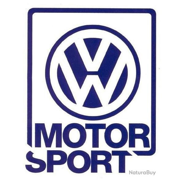 Autocollant sticker 15 x 12 cms VOLKSWAGEN MOTORSPORT golf gti rallye Oettinger 16s