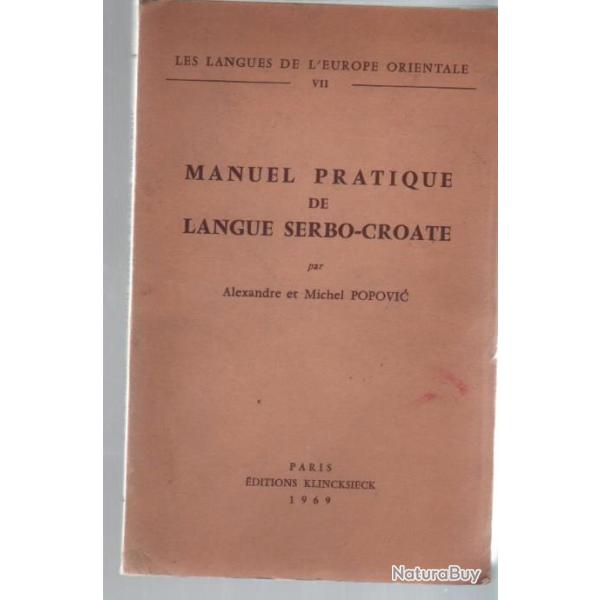 Manuel pratique de langue serbo-croate 1969