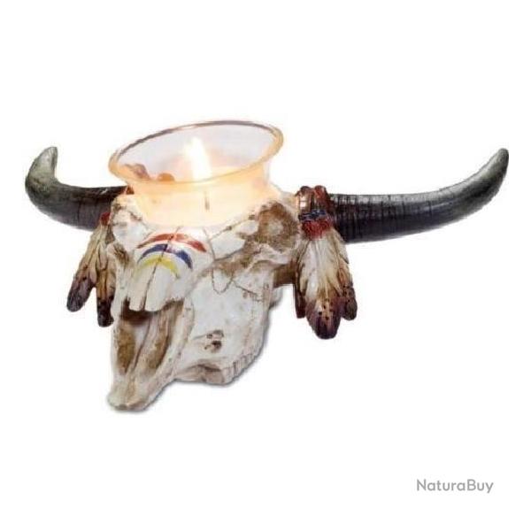 Bougeoir western crane de bison