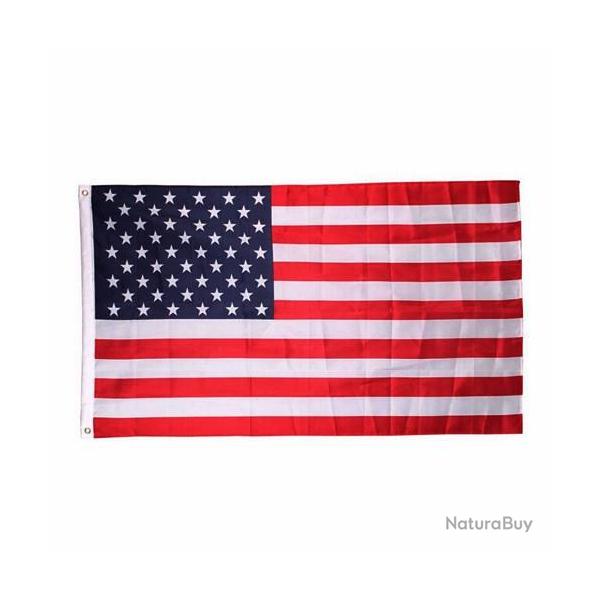 Drapeau avec renfor en nylon USA  de 150 x 90