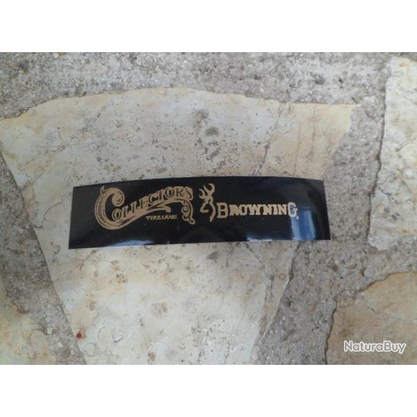 Autocollant BROWNING Collectors Firearms VIP