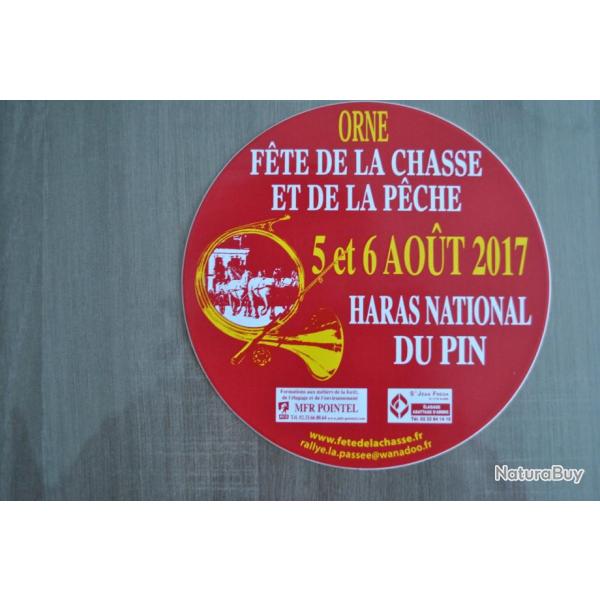 autocollant fete de la chasse 2017