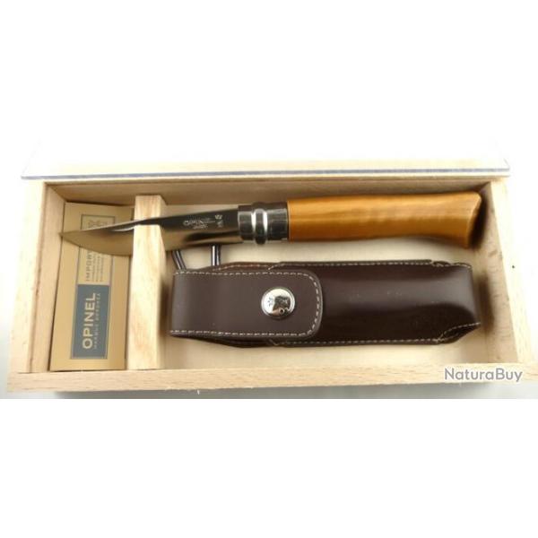 Plumier avec couteau Opinel N�8 Olivier avec �tui