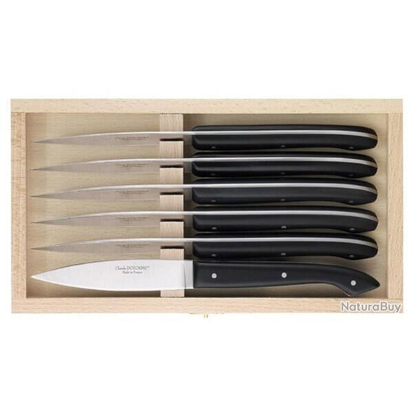 Coffret 6 couteaux steak Dozorme le Capucin noir