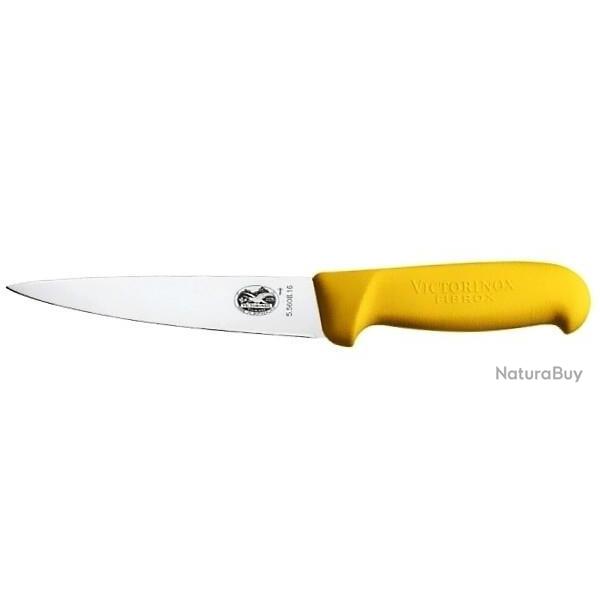 Couteau � saigner 16 cm Victorinox manche jaune
