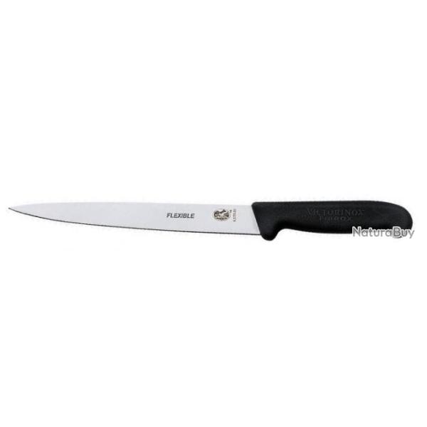 Couteau � d�nerver, filet de sole, lame flexible 18 cm Victorinox manche noir