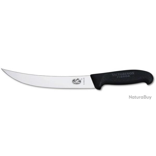 Couteau abattre lame dos renvers� 20 cm Victorinox manche Noir